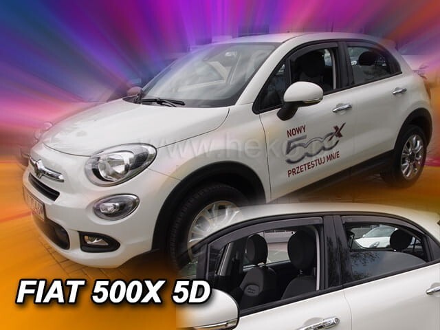 TEAM HEKO IN-CHANNEL VENT VISORS FOR FIAT 500X 2016-2023 ( FULL SET)