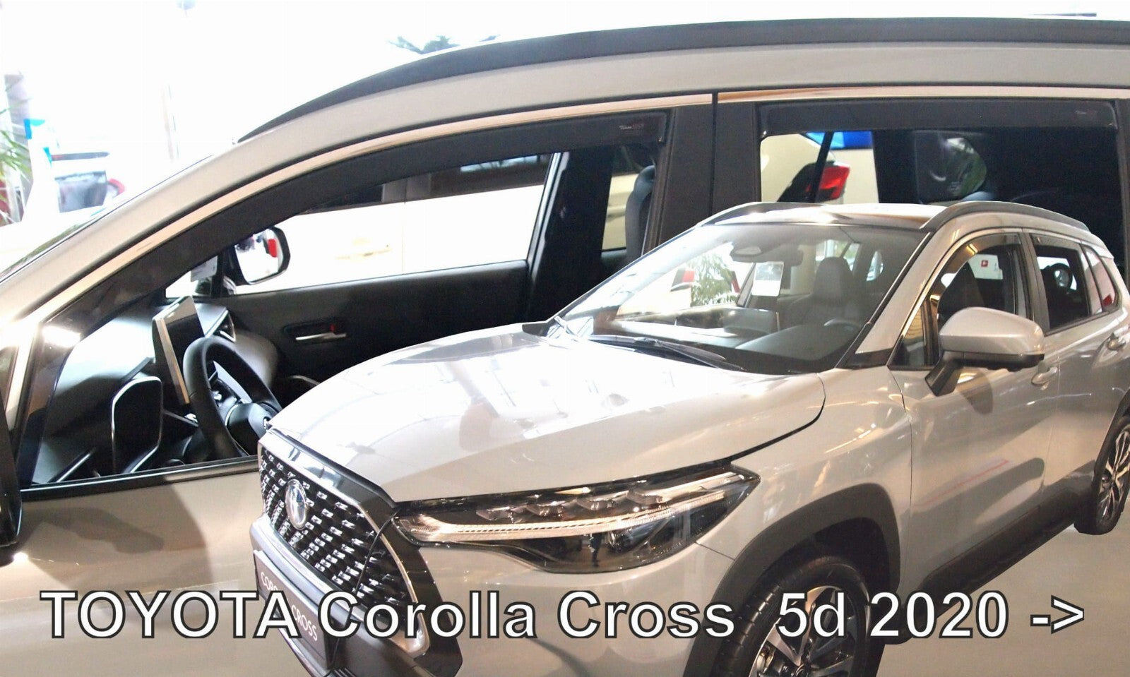 TOYOTA COROLLA CROSS IN-CHANNEL RAIN GUARDS WIND DEFLECTORS 2022-up FULL SET