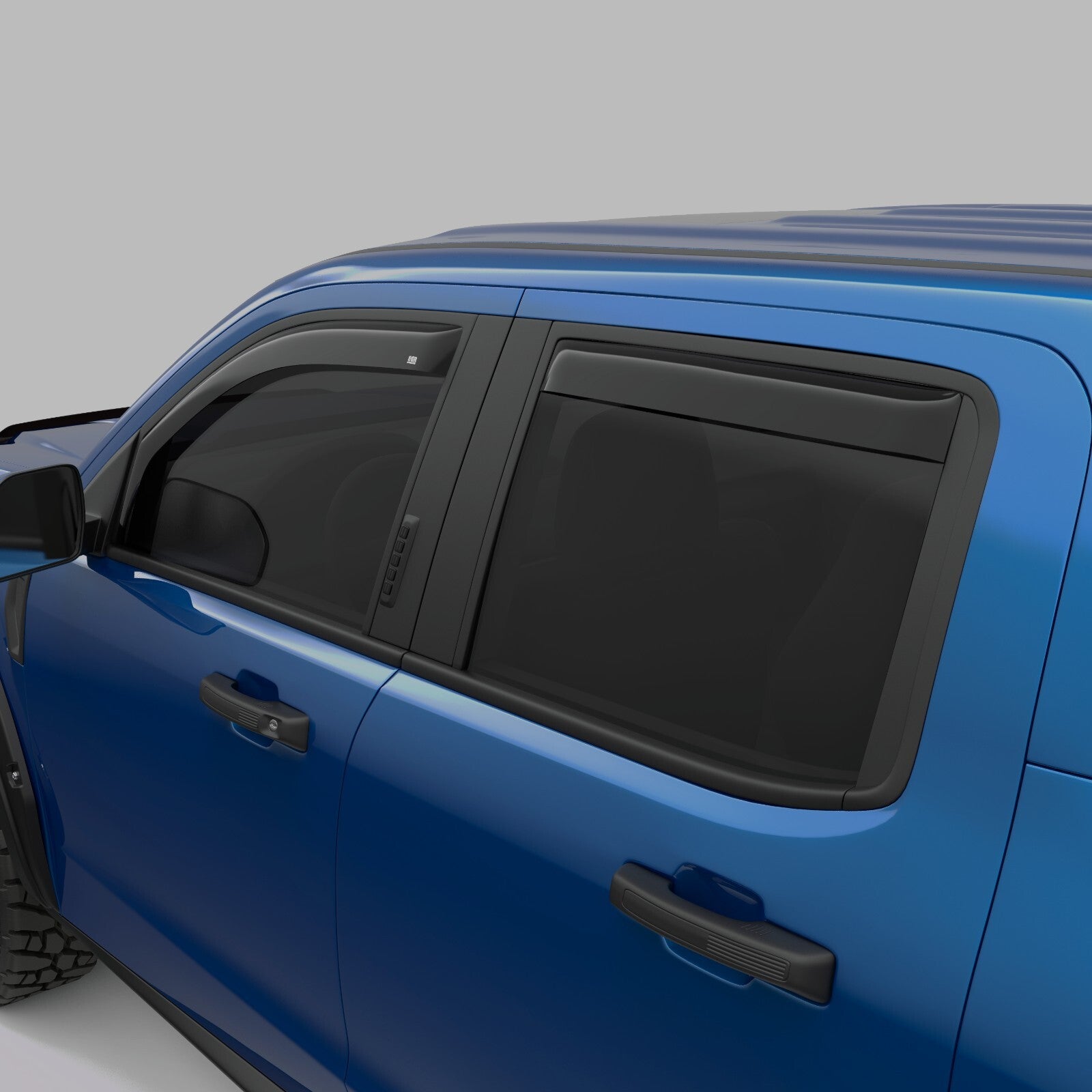 IN-CHANNEL RAIN GUARDS WIND DEFLECTORS FOR FORD MAVERICK MATTE BLACK