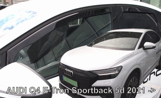 AUDI Q4 E-TRON SPORTBACK IN-CHANNEL RAIN GUARDS WIND DEFLECTORS  4PC SET 2022-UP