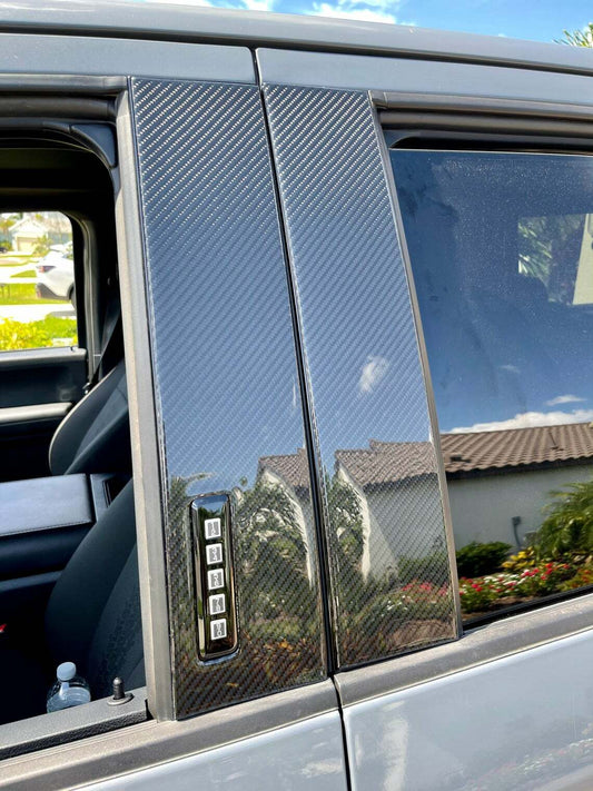 REAL CARBON FIBER PILLAR Posts for FORD LIGHTNING With keypad cutout