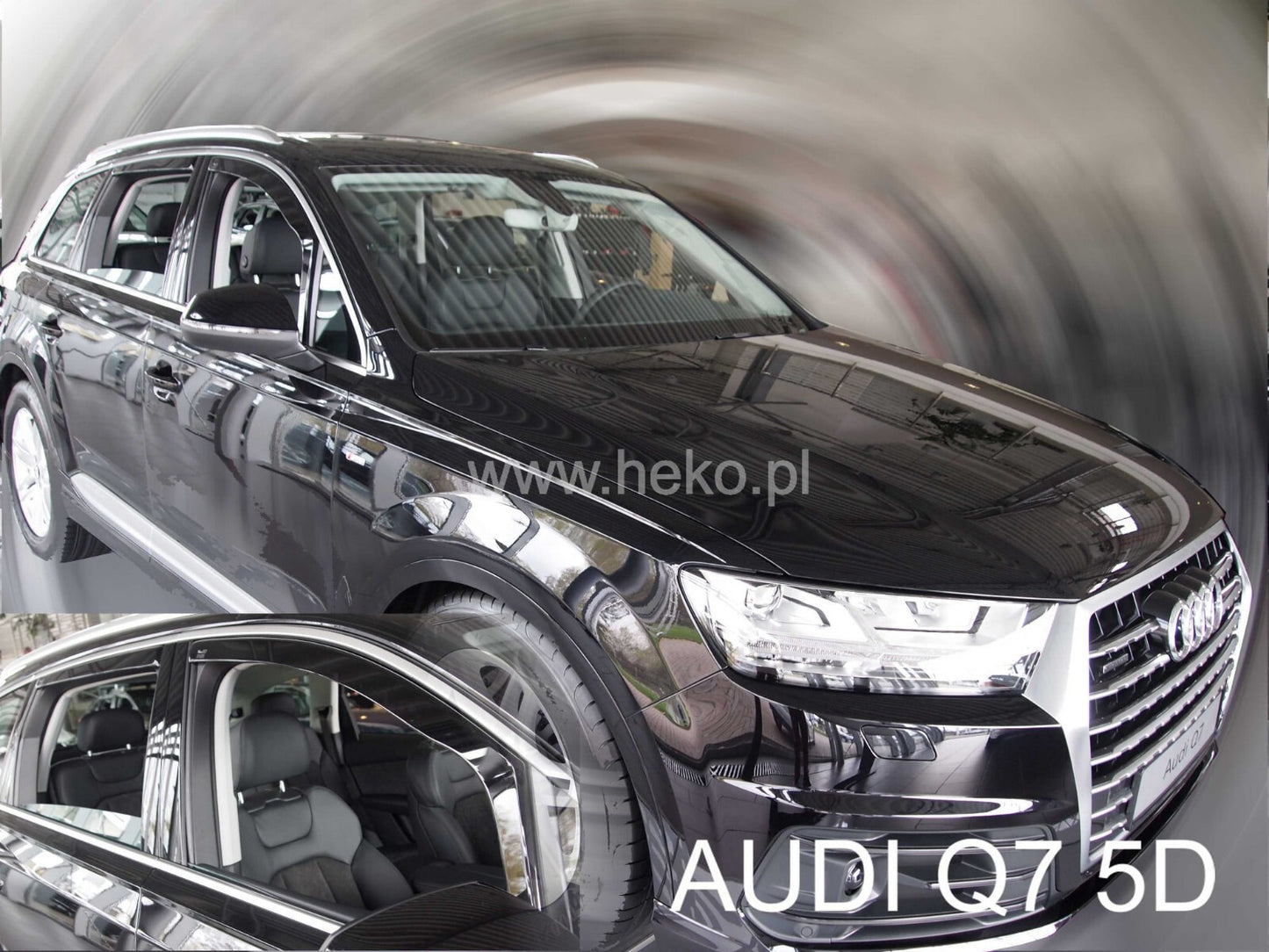 AUDI Q7 IN-CHANNEL RAIN GUARDS WIND DEFLECTORS 4 PIECE SET ( FITS 2016-2026)
