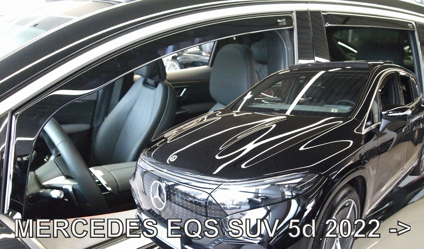 MERCEDES EQS SUV IN-CHANNEL RAIN GUARDS WIND DEFLECTORS 2022-UP ( 4PC SET)