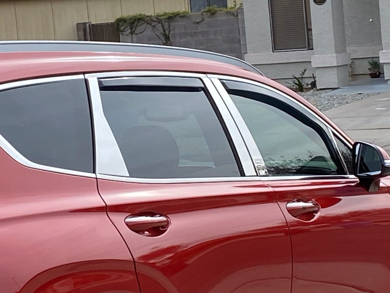 TEAM HEKO IN-CHANNEL RAIN GUARDS FOR HYUNDAI SANTA FE 2019-2023 (4 piece set)