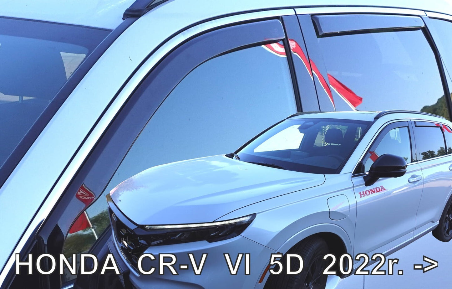 HONDA CR-V IN-CHANNEL RAIN GUARDS WIND DEFLECTORS  2023-2026  FULL SET