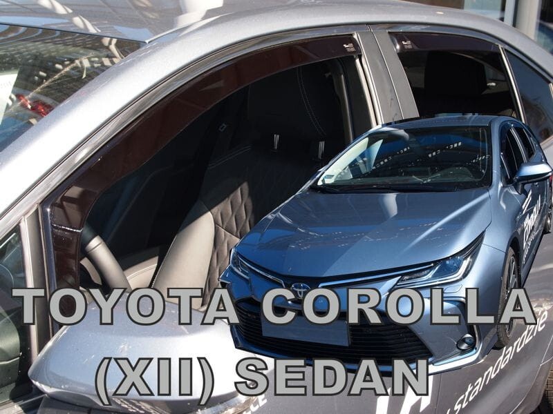 IN-CHANNEL RAIN GUARDS VISORS FOR TOYOTA COROLLA FITS 2020-2024 SEDAN 4PC SET