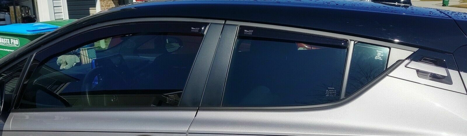 IN-CHANNEL RAIN GUARDS WIND DEFLECTORS FOR TOYOTA C-HR 2018-2022 (4PC)