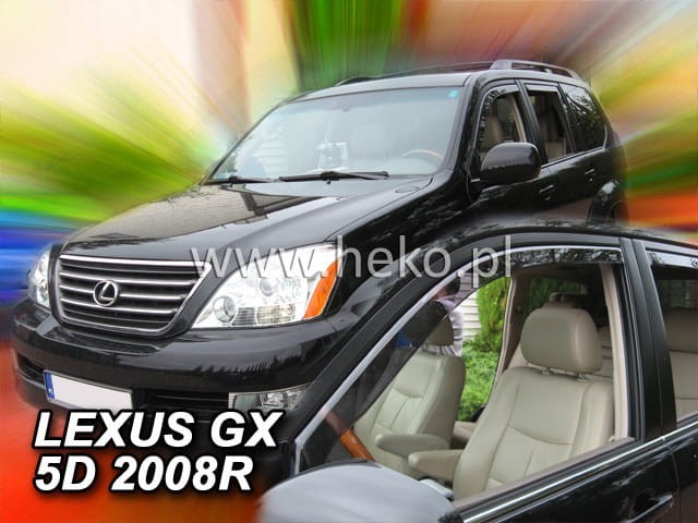TEAM HEKO IN-CHANNEL VENT VISORS FOR LEXUS GX470 2003-2009 FULL SET)