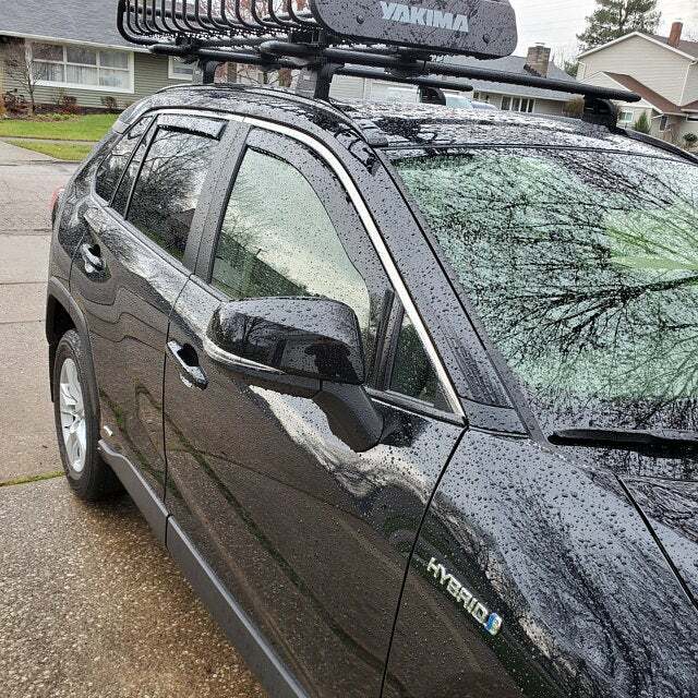 IN-CHANNEL RAIN GUARDS WIND DEFLECTORS FOR TOYOTA RAV4 4PC SET ( 2019-2024)