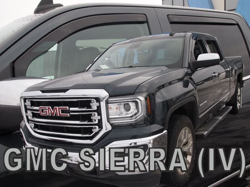 IN-CHANNEL RAIN GUARDS WIND DEFLECTORS FOR CHEVY SILVERADO 2014-2018 (FULL SET)
