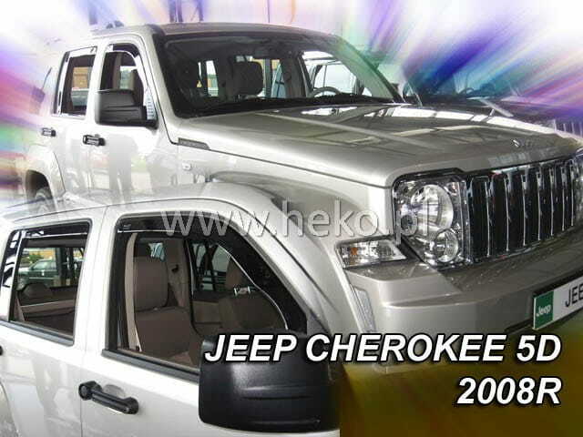 IN-CHANNEL RAIN GUARDS WIND VISORS FOR JEEP LIBERTY 2008-2013 4PC