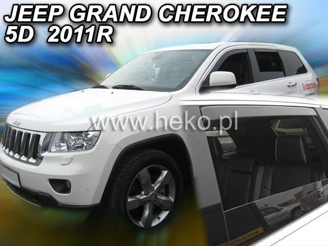 IN-CHANNEL RAIN GUARDS WIND DEFLECTORS FOR JEEP GRAND CHEROKEE 2011-2021 4PC