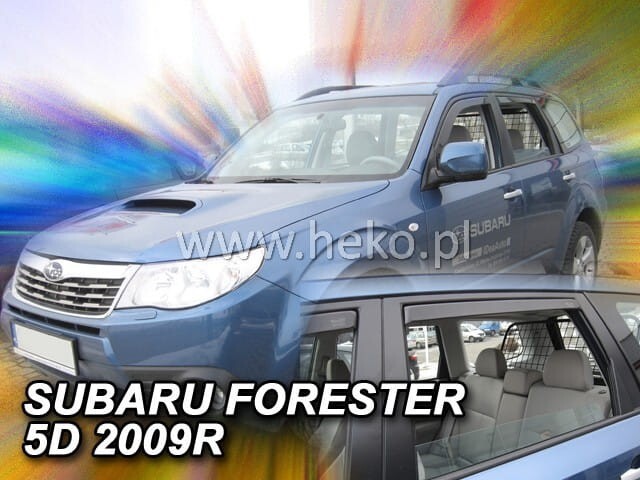 TEAM HEKO IN-CHANNEL VENT VISORS FOR SUBARU FORESTER 2009-2013 ( FULL SET)