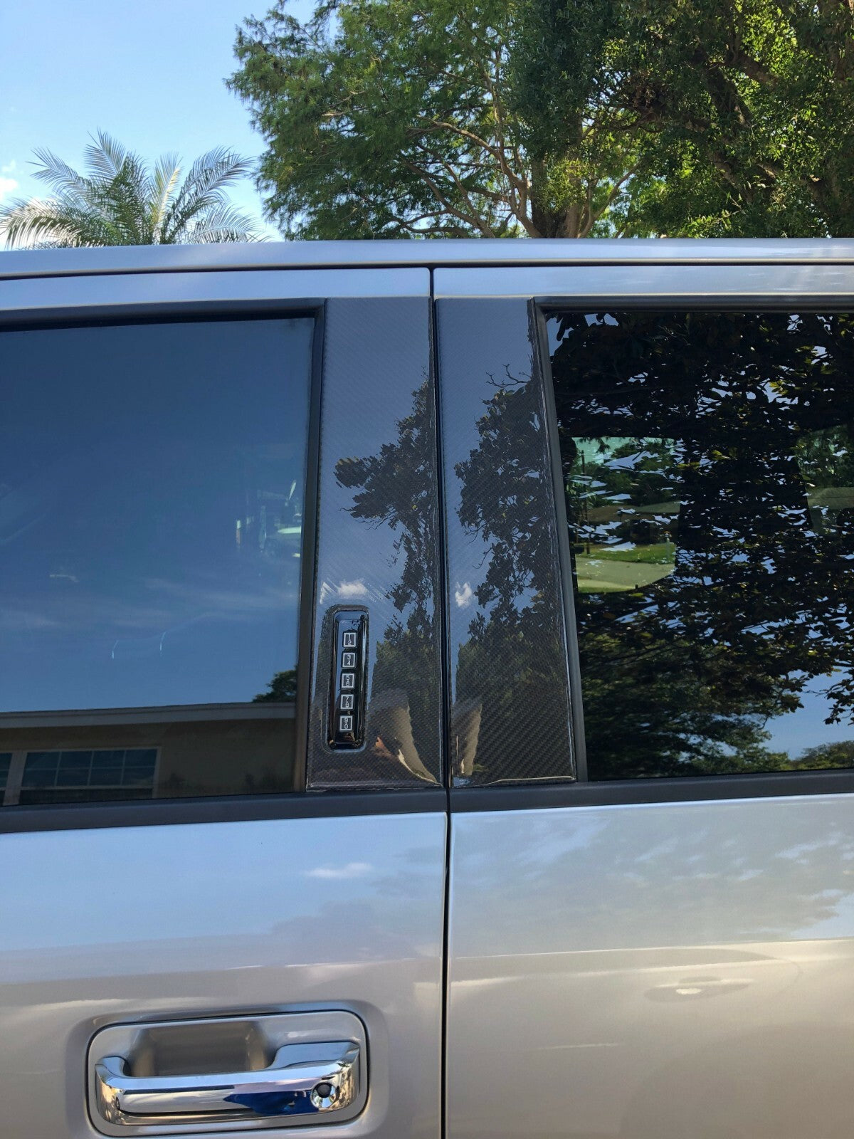 REAL CARBON FIBER PILLAR Posts for FORD LIGHTNING With keypad cutout