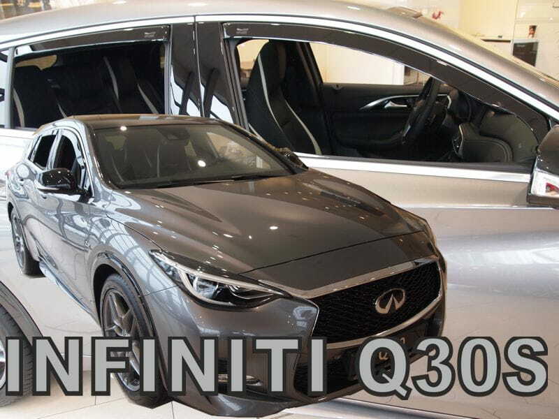 TEAM HEKO IN-CHANNEL VENT VISORS FOR INFINITI Q30 2016-2019 ( FULL SET)
