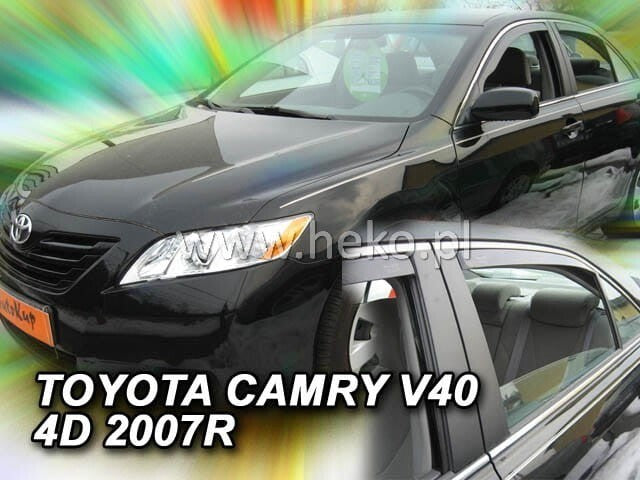 TOYOTA CAMRY IN-CHANNEL RAIN GUARDS WIND DEFLECTORS 2007-2011 FRONT & REAR