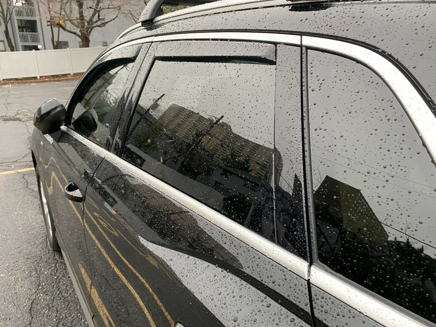 IN-CHANNEL RAIN GUARDS WIND DEFLECTORS FOR BUICK ENCLAVE 2008-2017 (4PC)
