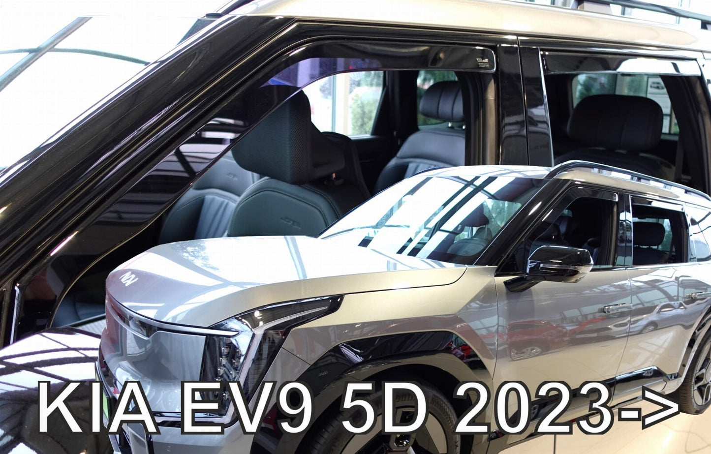 IN-CHANNEL RAIN GUARDS WIND DEFLECTORS THAT FIT KIA EV9 2024-UP ( FULL SET)