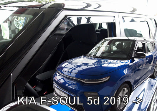 IN-CHANNEL RAIN GUARDS WIND DEFLECTORS THAT FIT KIA SOUL 2020-2026