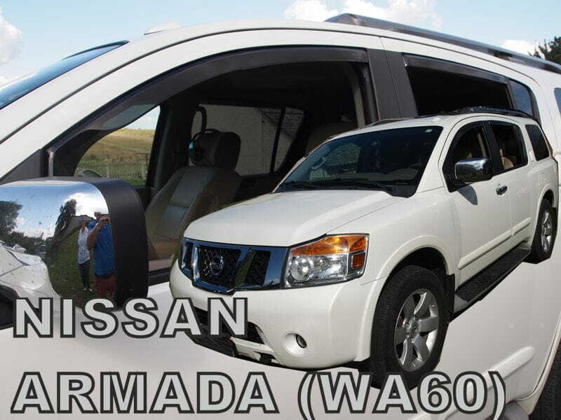  IN-CHANNEL RAIN GUARDS FOR NISSAN ARMADA (4 PIECE SET) 2004-2015
