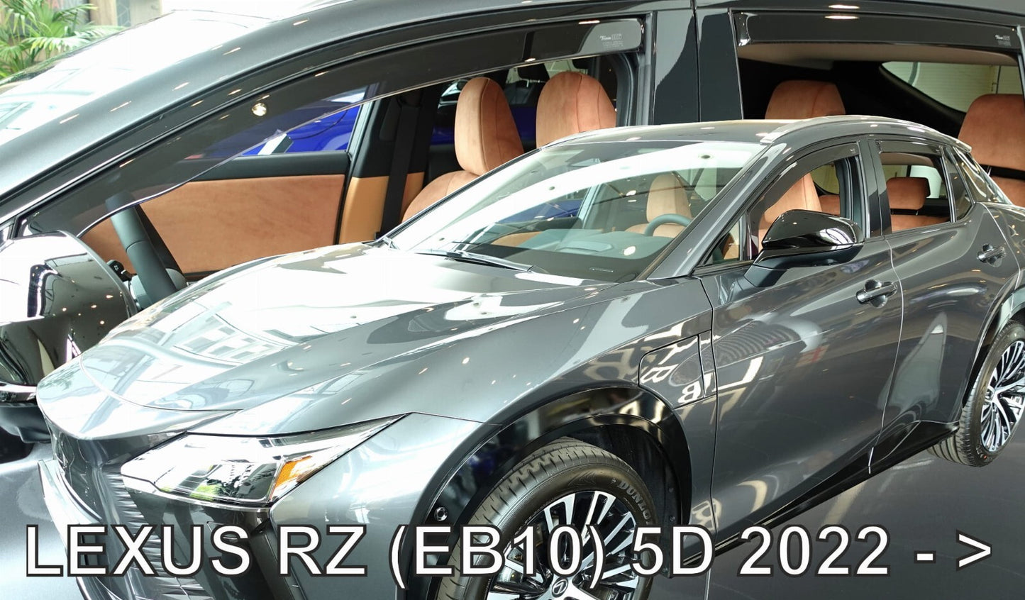 TEAM HEKO IN-CHANNEL VENT VISORS FOR LEXUS RZ 2023-UP FULL SET)