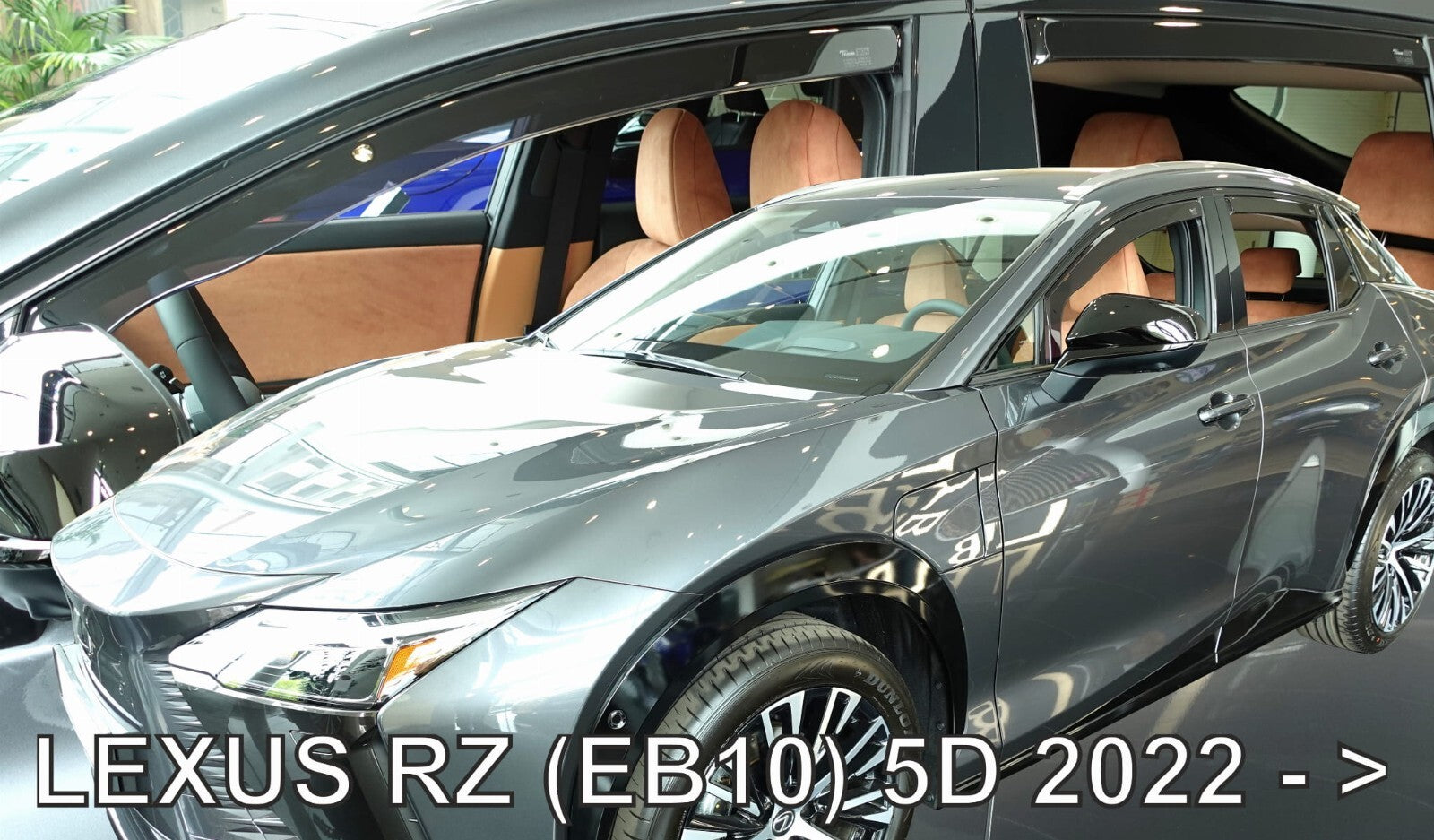 TEAM HEKO IN-CHANNEL VENT VISORS FOR LEXUS RZ 2023-UP FULL SET)