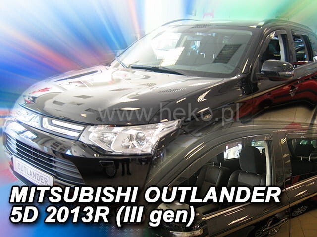 IN-CHANNEL RAIN GUARDS FOR MITSUBISHI OUTLANDER FULL SIZE 4PC SET 2014-2021