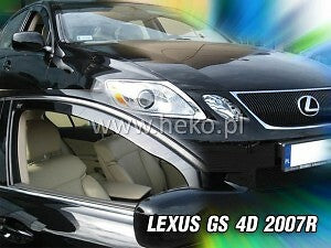 TEAM HEKO IN-CHANNEL VENT VISORS FOR LEXUS GS 350 2007-2011 ( FRONTS ONLY)