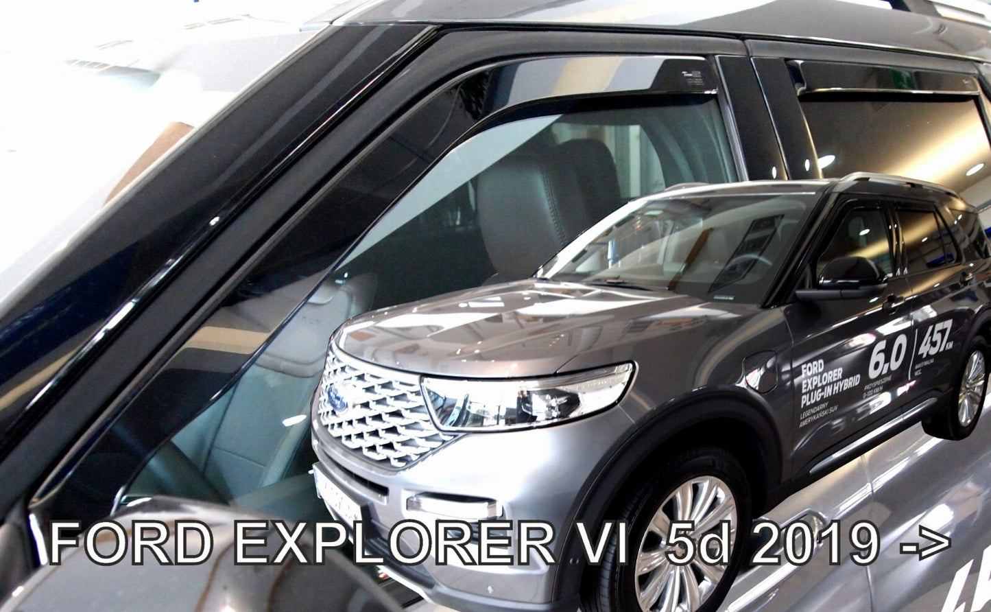 IN-CHANNEL RAIN GUARDS WIND DEFLECTORS FOR FORD EXPLORER 2020-UP ( FULL SET)