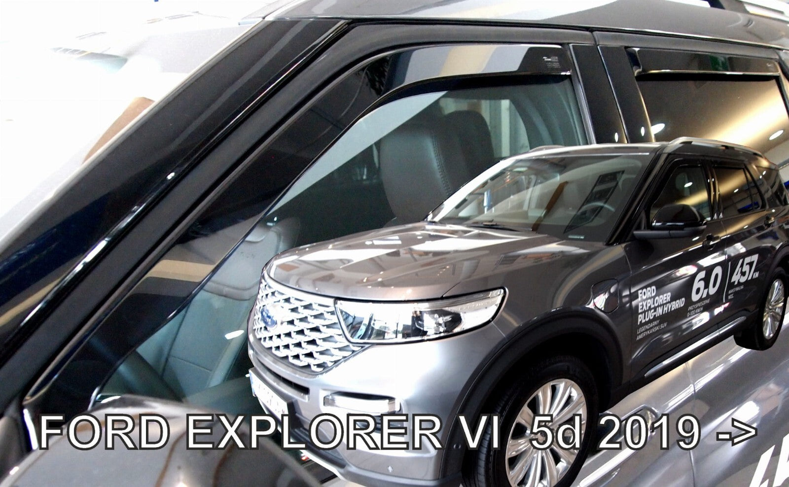 IN-CHANNEL RAIN GUARDS WIND DEFLECTORS FOR FORD EXPLORER 2020-UP ( FULL SET)