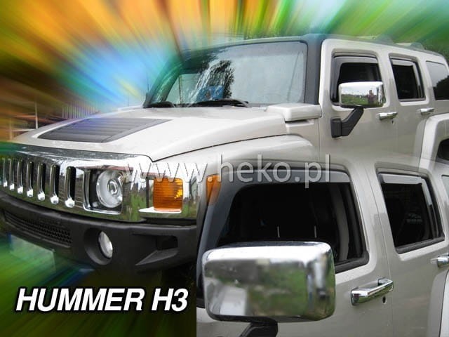 IN-CHANNEL RAIN GUARDS WIND DEFLECTORS FOR HUMMER H3 FITS 2006-2010 ( FULL SET)