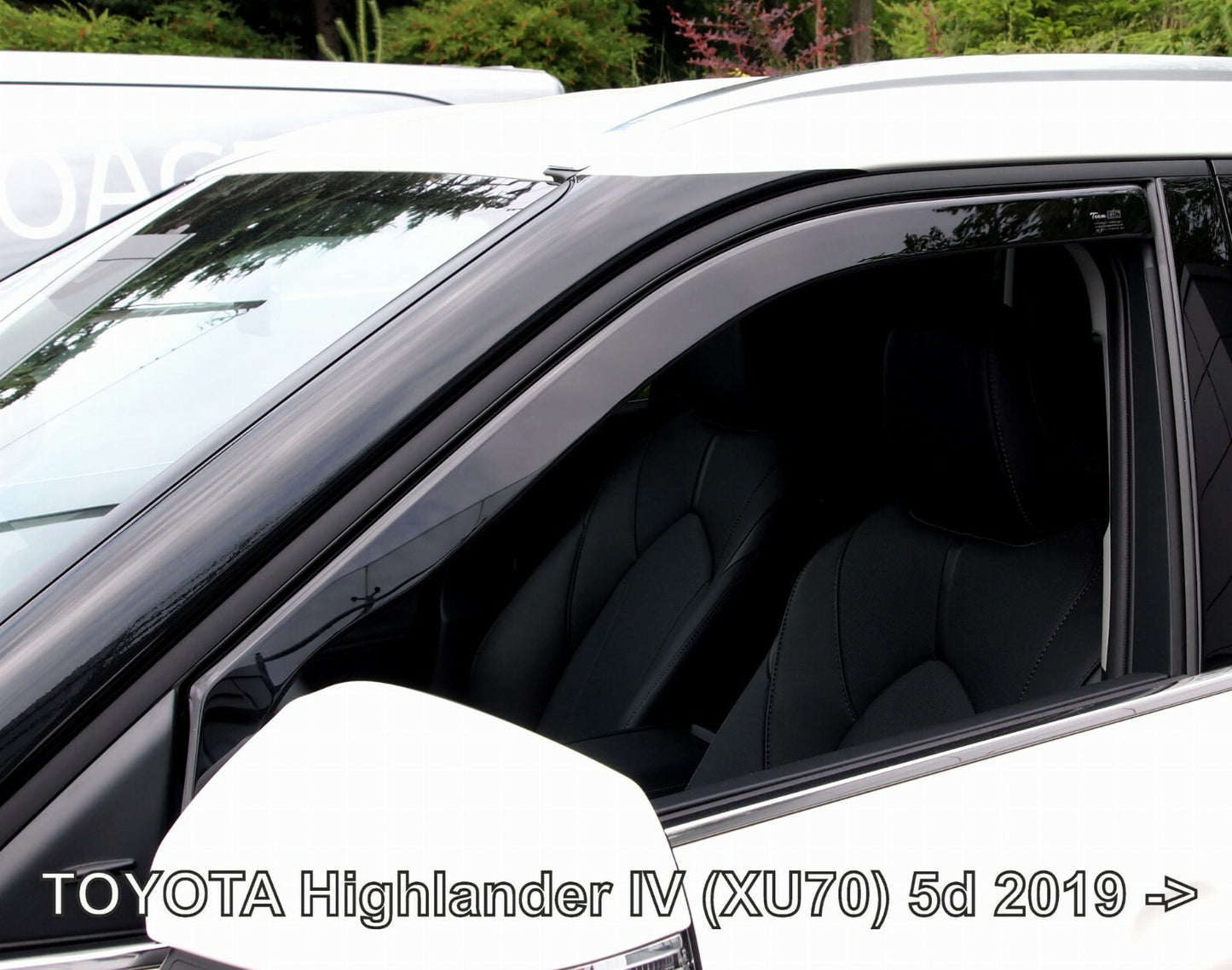 IN-CHANNEL RAIN GUARDS WIND DEFLECTORS FOR TOYOTA HIGHLANDER 2020-UP (4PC)