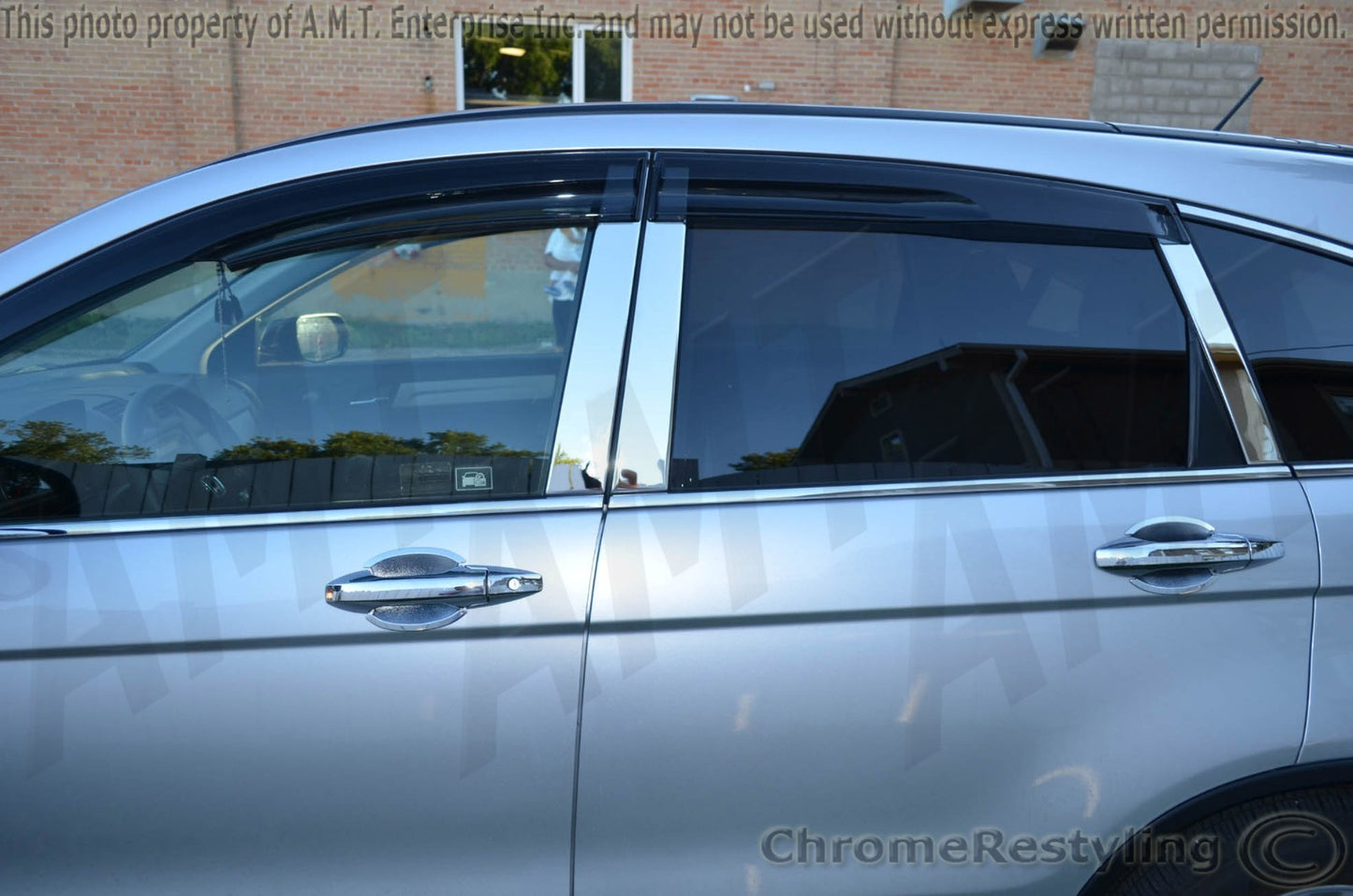 HONDA CRV CHROME PILLAR POSTS FOR 2012-2016  6 PILLARS INCLUDED