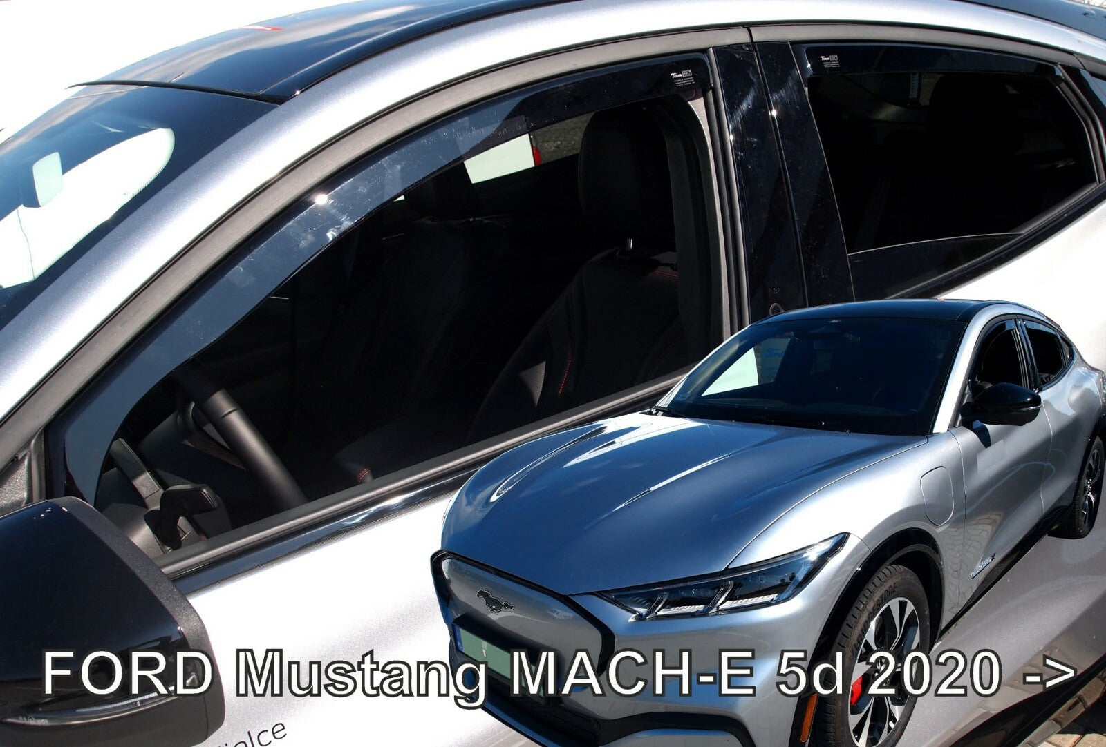 IN-CHANNEL RAIN GUARDS WIND DEFLECTORS FOR FORD MUSTANG MACH-E 2021-2026