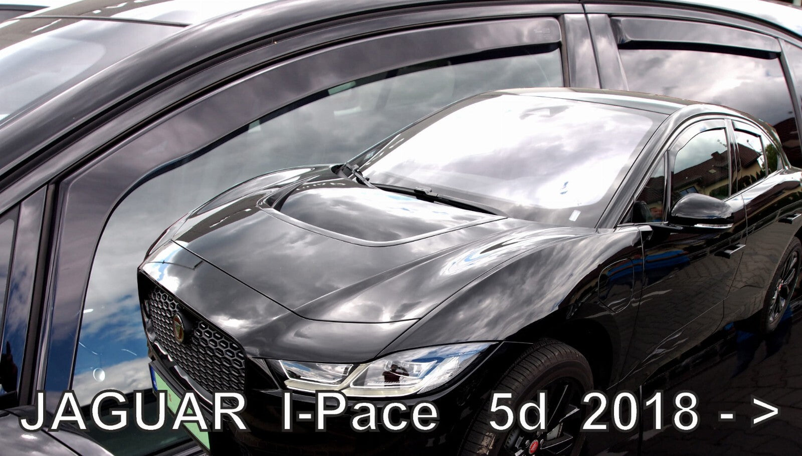 JAGUAR I-PACE IN-CHANNEL RAIN GUARDS 2019-UP ( FULL SET) DARK SMOKE
