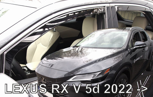 TEAM HEKO IN-CHANNEL VENT VISORS FOR LEXUS RX 2023-UP FULL SET)
