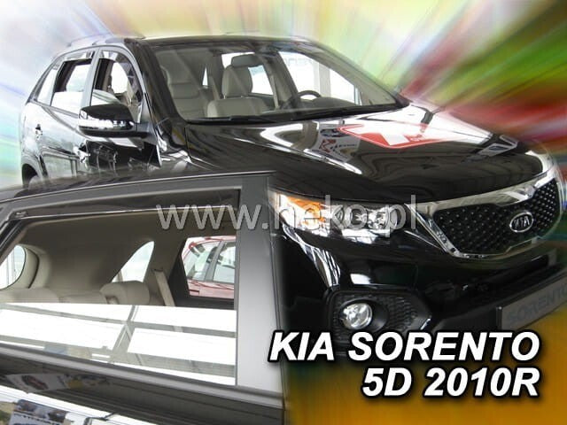 IN-CHANNEL RAIN GUARDS WIND DEFLECTORS THAT FIT KIA SORENTO 2011-2015 4PC SET