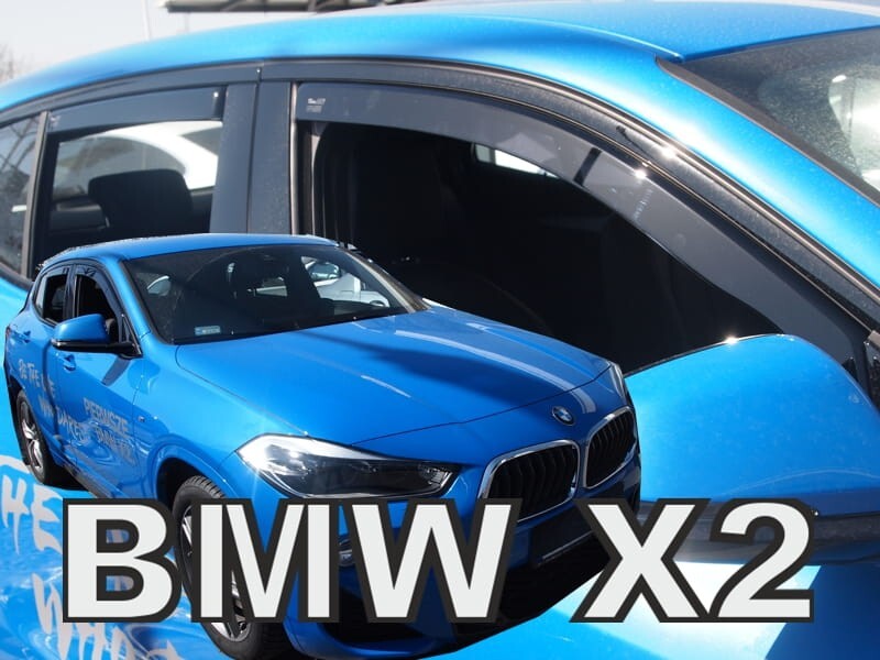 BMW X2 IN-CHANNEL RAIN GUARDS WIND DEFLECTORS 2018-2023 FULL SET