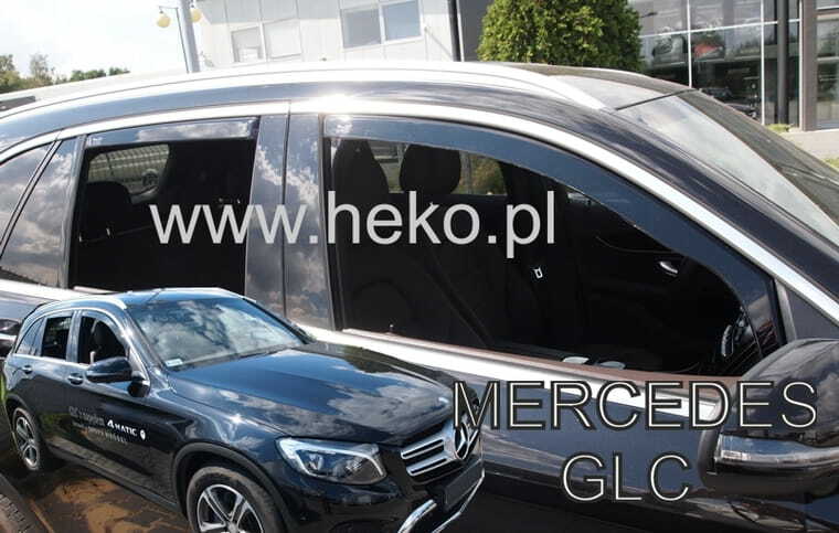 TEAM HEKO IN-CHANNEL VENT VISORS FOR MERCEDES GLC 2016-2022  FULL SET)