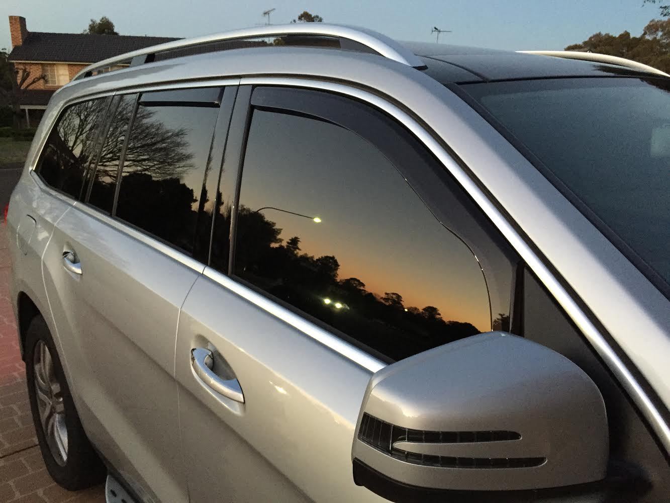 MERCEDES GLK IN-CHANNEL RAIN GUARDS WIND DEFLECTORS 2009-2015