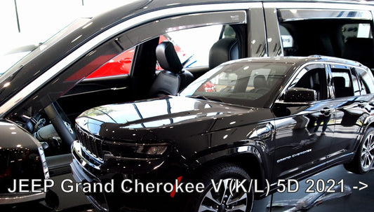 IN-CHANNEL RAIN GUARDS WIND DEFLECTORS FOR JEEP GRAND CHEROKEE 2022-UP (4PC SET)