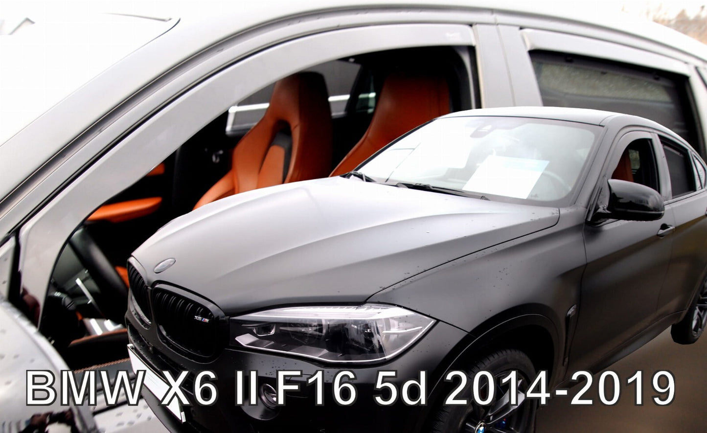 BMW X6 IN-CHANNEL RAIN GUARDS WIND DEFLECTORS 2015-2019 (FULL SET)