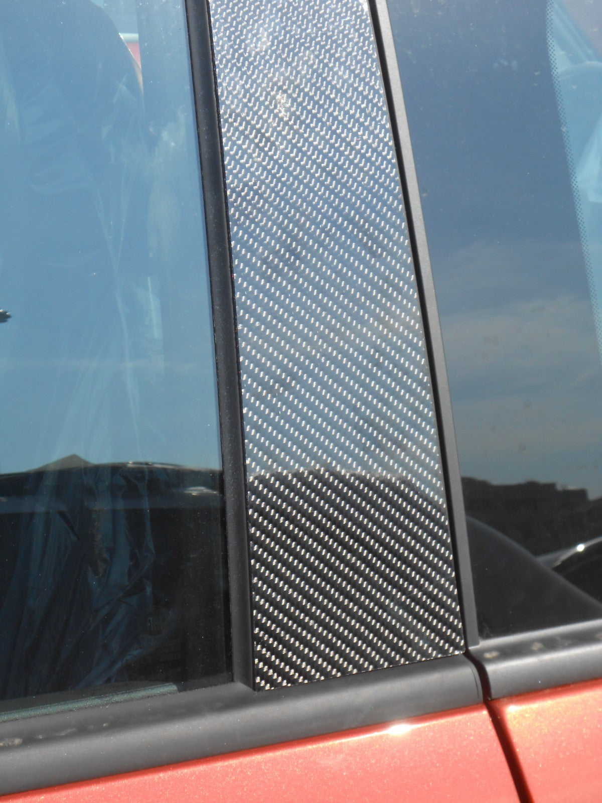 CARBON FIBER PILLARS POSTS FOR HONDA ACCORD 2013-2017 2PC SET 2 DOOR COUPE