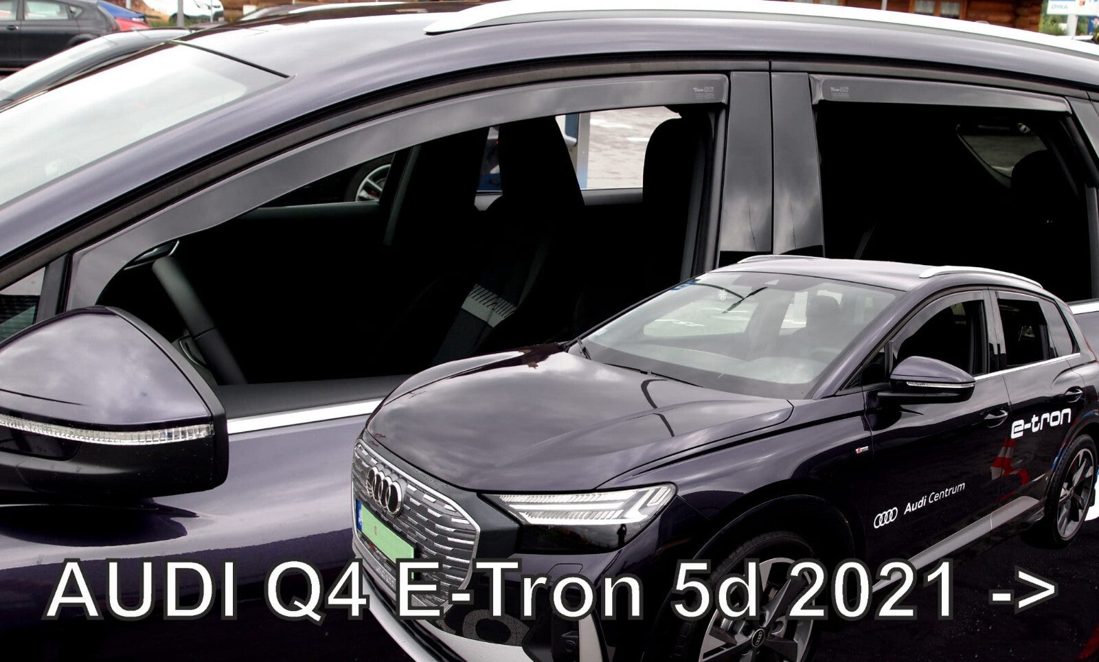 AUDI Q4 E-TRON IN-CHANNEL RAIN GUARDS WIND DEFLECTORS FITS 2022-2025 4PC SET