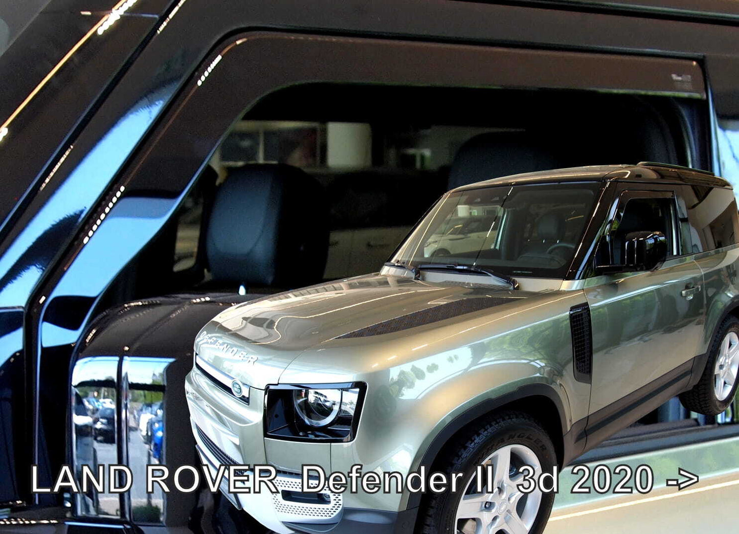 IN-CHANNEL RAIN GUARDS THAT FITS LAND ROVER DEFENDER 3DR  ( FRONTS) 2020-UP
