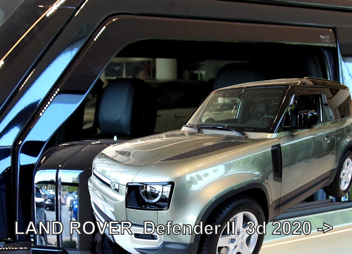 IN-CHANNEL RAIN GUARDS THAT FITS LAND ROVER DEFENDER 3DR  ( FRONTS) 2020-UP