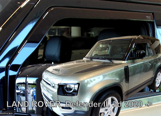 IN-CHANNEL RAIN GUARDS THAT FITS LAND ROVER DEFENDER 3DR  ( FRONTS) 2020-UP